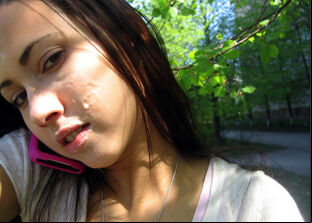 Sudden cum on face, first-timer facials collection